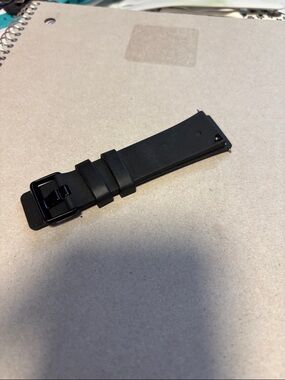Black Apple Silicone Replacement Watch Strap